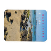 Mauritius Strand- und Bootsansicht Magnet (Horizontal)