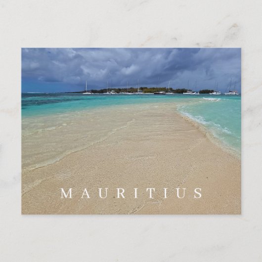 Mauritius-Tiefseeansicht nach Karte (Vorderseite)