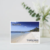 Mauritius - tropischer Strand - Postkarte (Stehend Vorderseite)