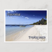 Mauritius - tropischer Strand - Postkarte (Vorderseite)