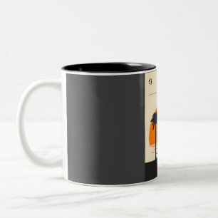 Mauritius Vintag Minimal Travel Poster Art Zweifarbige Tasse