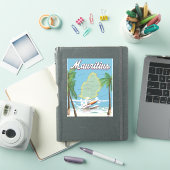 Mauritius Vintage Reiseplakat Aufkleber (iPad Hülle)