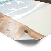 Mauritius Vintage Reiseplakat Fotodruck (Ecke)