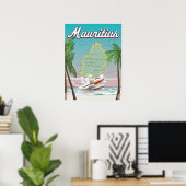 Mauritius Vintage Reiseplakat Poster (Heimbüro)
