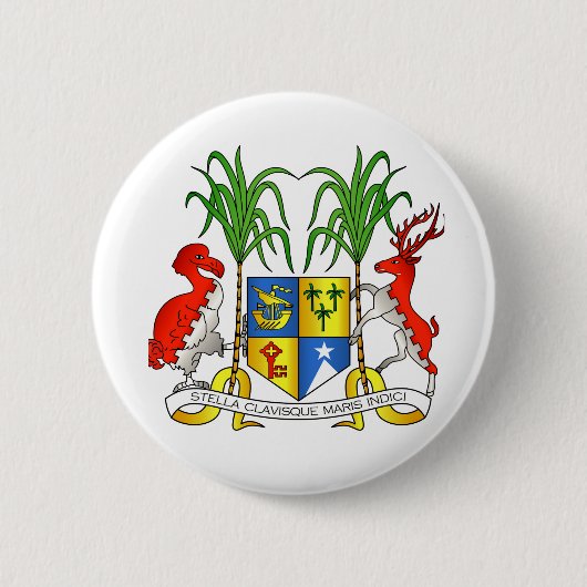Mauritius-Wappen Button (Vorderseite)