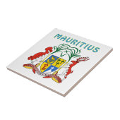 Mauritius-Wappen Fliese (Seite)