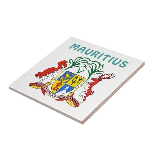 Mauritius-Wappen Fliese (Seite)
