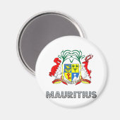 Mauritius-Wappen Magnet (Vorderseite/Rückseite)