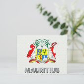 Mauritius-Wappen Postkarte (Stehend Vorderseite)