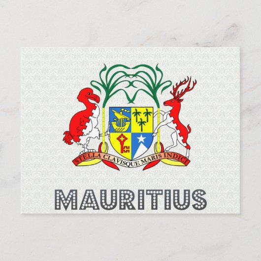 Mauritius-Wappen Postkarte (Vorderseite)
