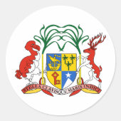 Mauritius-Wappen Runder Aufkleber (Vorderseite)