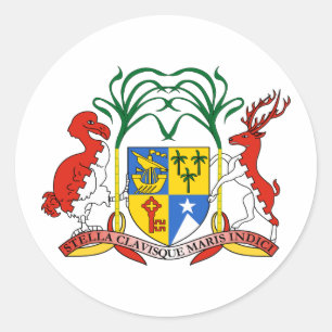 Mauritius-Wappen Runder Aufkleber