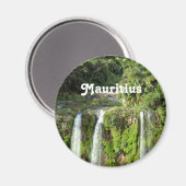 Mauritius Waterfall Magnet (Vorderseite/Rückseite)