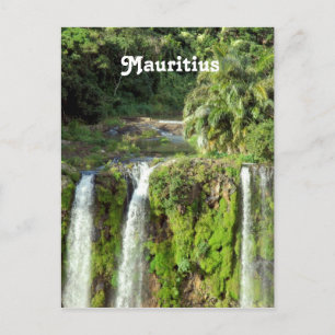 Mauritius Waterfall Postkarte