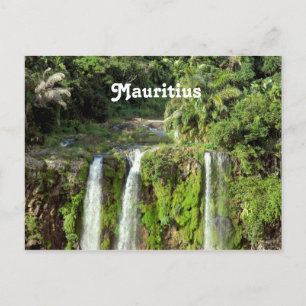 Mauritius Waterfall Postkarte