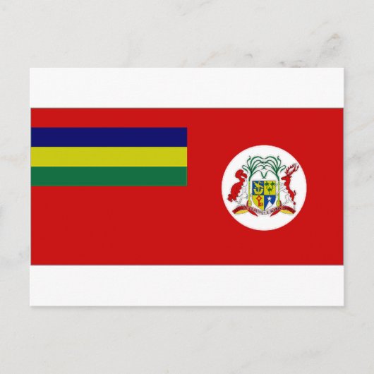 Mauritius Zivil Ensign Postkarte (Vorderseite)