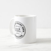 Maury City Siegel Emblem Tasse (Vorderseite Links)