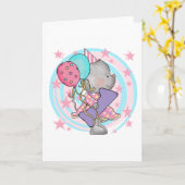 Maus 1. Geburtstag T - Shirt und Geschenke Karte (Gelbe Blume)