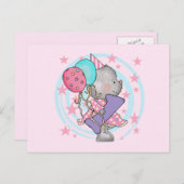 Maus 1. Geburtstag T - Shirt und Geschenke Postkarte (Vorne/Hinten)