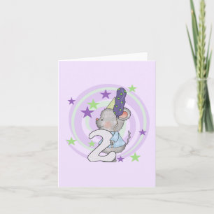 Maus 2. Geburtstag T Shirts und Geschenke Karte