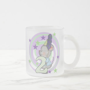 Maus 2. Geburtstag T Shirts und Geschenke Mattglastasse