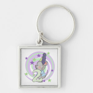 Maus 2. Geburtstag T Shirts und Geschenke Schlüsselanhänger