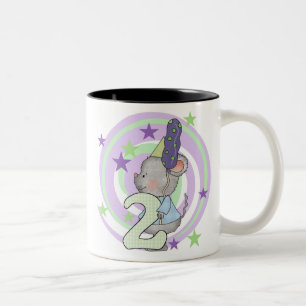Maus 2. Geburtstag T Shirts und Geschenke Zweifarbige Tasse