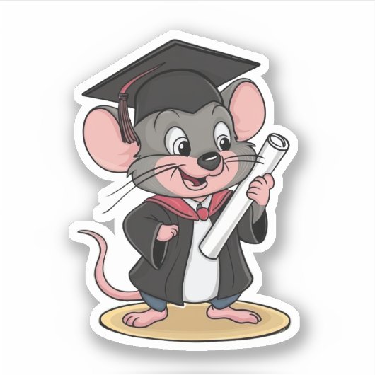 Maus-Abschluss Aufkleber (Vorderseite)