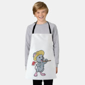 Maus als Bauer mit Ax & Hat Schürze (Getragen)