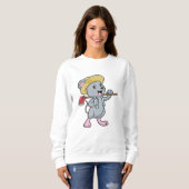 Maus als Bauer mit Ax & Hat Sweatshirt (Vorne ganz)