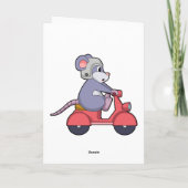 Maus als Biker mit Scooter.PNG Karte (Rückseite)
