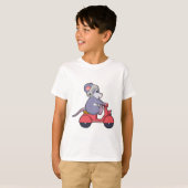 Maus als Biker mit Scooter.PNG T-Shirt (Vorne ganz)
