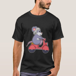 Maus als Biker mit Scooter.PNG T-Shirt