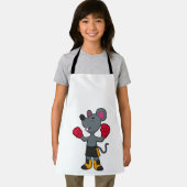 Maus als Boxer mit Boxhandschuhen Schürze (Insitu)