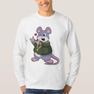 Maus als Bräutigam mit Anzug T-Shirt