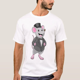 Maus als Bräutigam mit Schleife T-Shirt