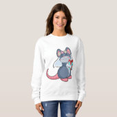 Maus als Bridge mit Veil & Gift.PNG Sweatshirt (Vorne ganz)