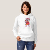 Maus als Feuerwehrmann mit Helm Hoodie (Vorne ganz)
