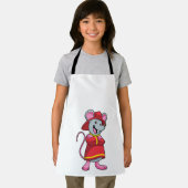 Maus als Feuerwehrmann mit Helm Schürze (Insitu)