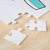 Maus als Friseur mit Schere & Kamin Puzzle (Seite)