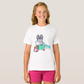 Maus als Friseur mit Schere & Kamin T-Shirt (Vorne ganz)