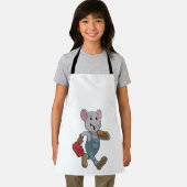 Maus als Handyman mit Toolbox Schürze (Insitu)