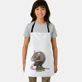 Maus als Inline-Skater mit Inline-Skaten Schürze (Insitu)