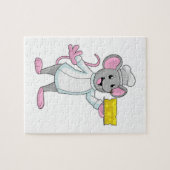 Maus als Koch mit Käse Puzzle (Horizontal)