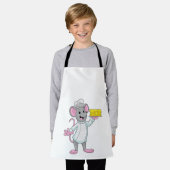 Maus als Koch mit Käse Schürze (Getragen)