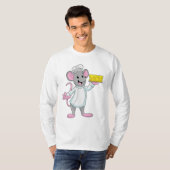 Maus als Koch mit Käse T-Shirt (Vorne ganz)