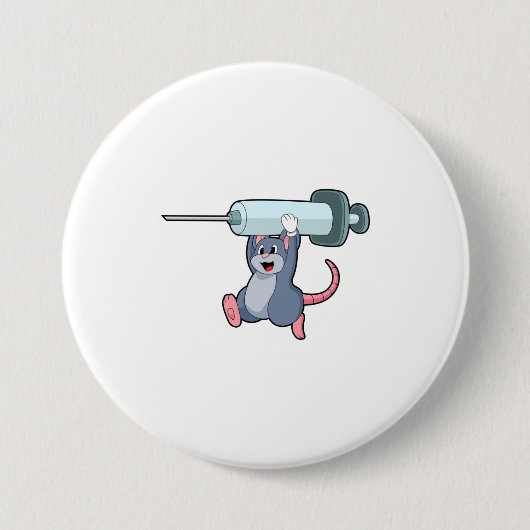 Maus als Krankenschwester mit Spritze.PNG Button (Vorderseite)