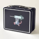 Maus als Krankenschwester mit Spritze.PNG Metall Brotdose (Rückseite)