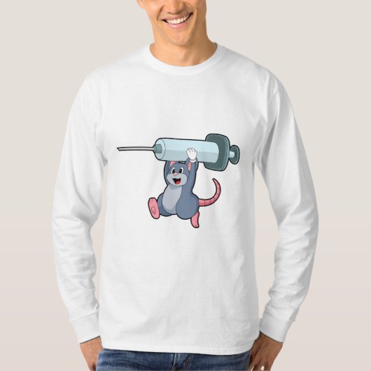 Maus als Krankenschwester mit Spritze.PNG T-Shirt (Vorderseite)
