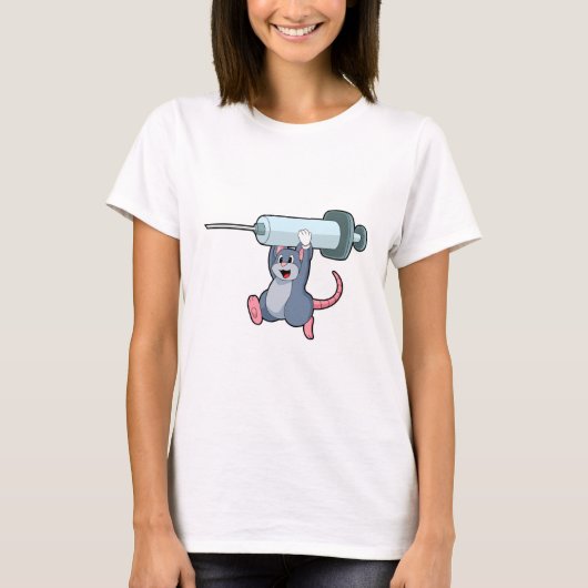 Maus als Krankenschwester mit Spritze.PNG T-Shirt (Vorderseite)